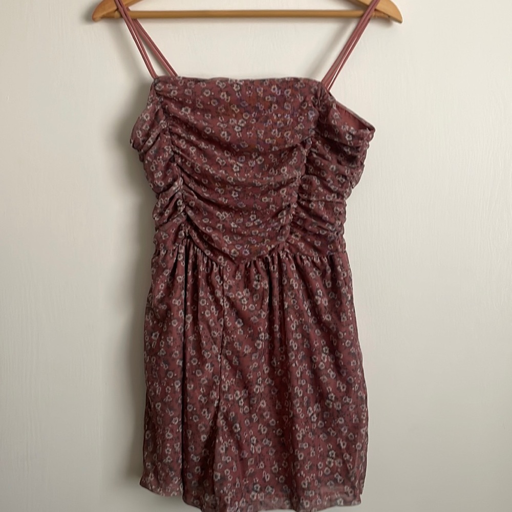 Mauve Pink Floral Romper